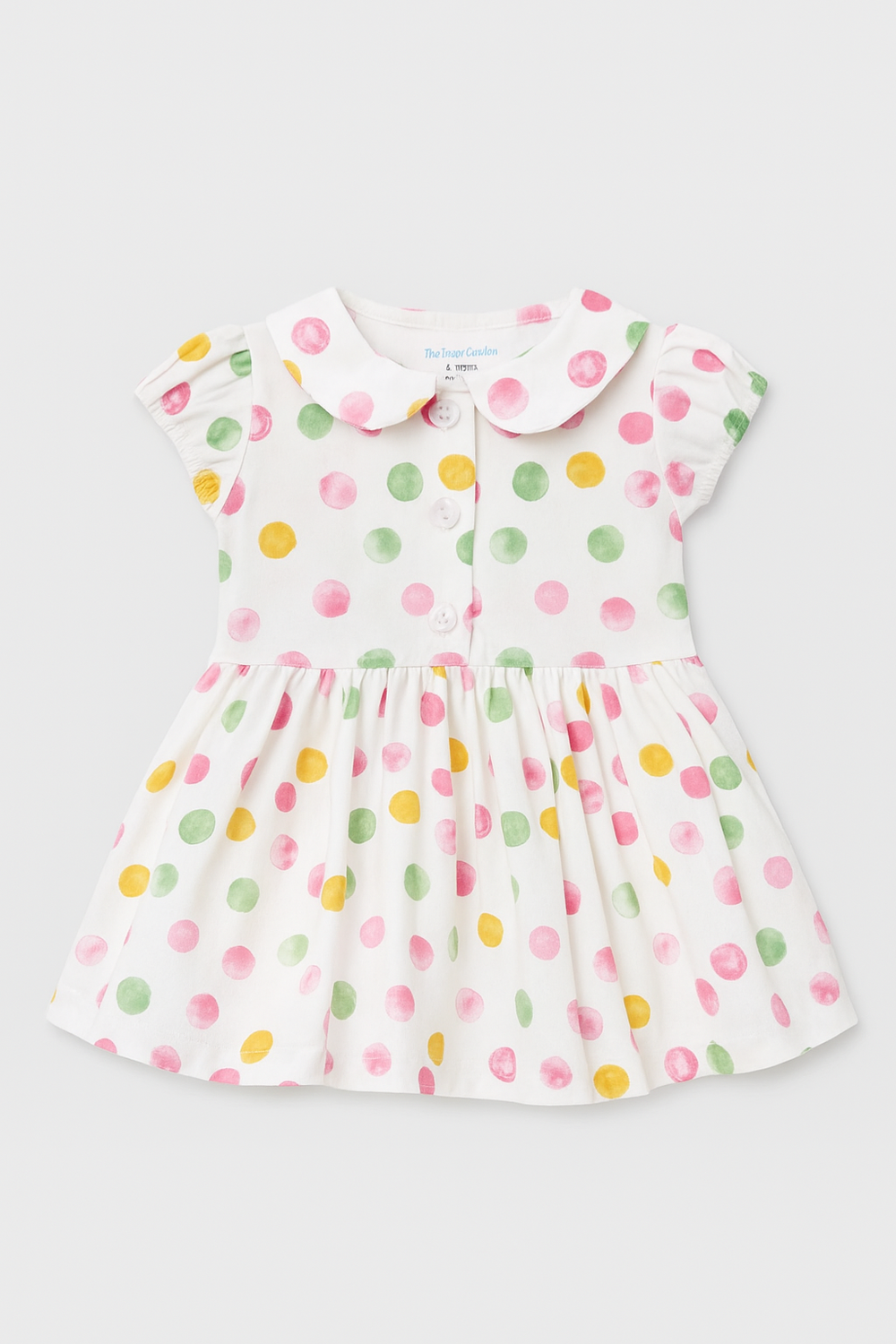 Featherhead Cotton Frock - FS-90 | Soft Dotted Dress for Baby & Kids - Image 1