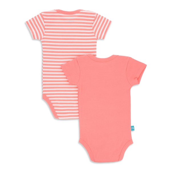 2PK "Princess Little Queen" Half-Sleeves Bodysuits - FG-2004 - Featherhead™ Baby Clothing